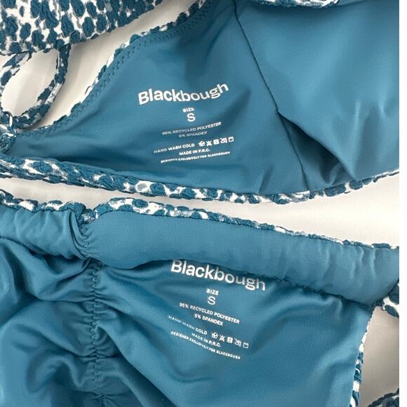 Blackbough Snow Leopard Jacquard Giana Ruched Cheeky Bikini  SET Size S - Picture 6 of 11